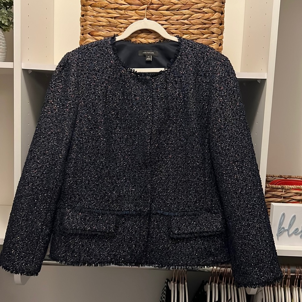 Ann Taylor Navy Blazer 16T